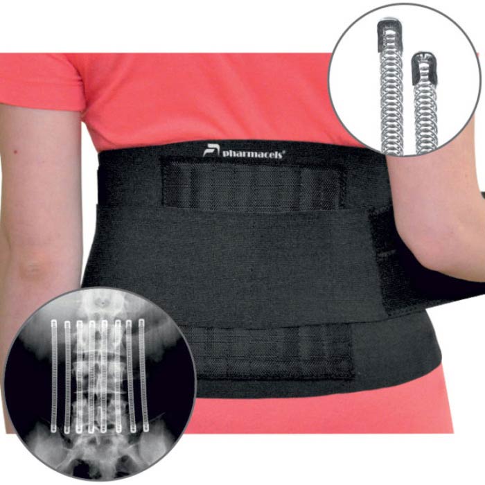 Бандаж для спины регулируемый Adjustable Back Brace Pharmacels расширение размерного ряда.
