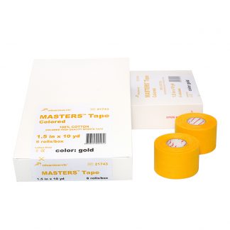 Тейп цветной спортивный MASTERS Tape Colored Pharmacels жёлтый - 100% хлопок