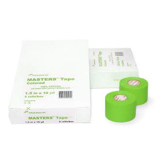 Тейп цветной спортивный MASTERS Tape Colored Pharmacels зелёный - 100% хлопок