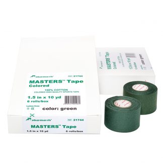 Тейп цветной спортивный MASTERS Tape Colored Pharmacels тёмно-зелёный - 100%
